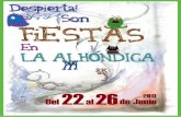 Programa Fiestas de la Alhondiga 2011
