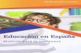 EDUCACIÓN EN ESPAÑA: Motivos para la esperanza.