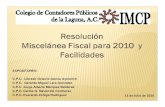 Miscelanea Fiscal Mexicana 2010