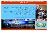 Informe de  Monitoreo Conflictos y Política Agraria enero 2014 Guatemala