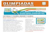 Boletín Olimpíadas Barnabitas 2009