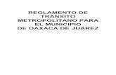 Reglamento de Tránsito Metropolitano para el Municipio de Oaxaca de Juárez