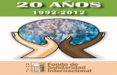 20 años Fondo de Solidaridad Internacional