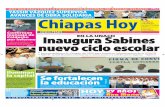 Chiapas HOY Martes 01 de Septiembre en Portada & Contraportada