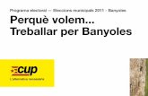 Programa electoral CUP Banyoles