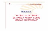 ACCESO A INTERNET DE BANDA ANCHA SOBRE LÍNEAS ELÉCTRICAS