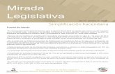 Mirada Legislativa N. 31 "Simplificación hacendaria"