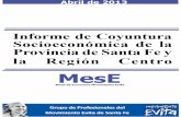 Informe de Coyuntura Socioeconómica de la Provincia de Santa Fe y Región Centro