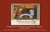 Programa Semana Santa de Cuenca 2004