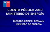 Cuenta Pública 2010 del Ministerio de Energía
