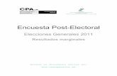 Encuesta Post-Electoral, Elecciones Generales 2011