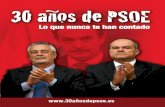 30 años de PSOE, lo que nunca te han contado