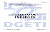 Folleto de Inglés IV 2013