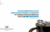 Café & tertulia - La desafiliación en la educación media y superior