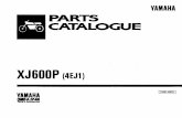Yamaha XJ 600 Despiece , catalogo de Partes