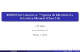 Clase 5 y 6 - Introducción al Programa de Matemáticas