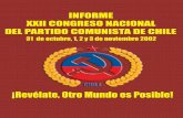 Informe XXII congreso nacional del partido comunista de chile