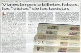 Viajes largos o billetes falsos, los “vicios” de los taxistas