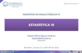 Estadística III. Regresión logística. Ángela Segura