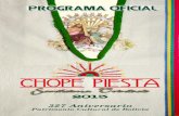 Programa Oficial de la Chope Piesta 2013