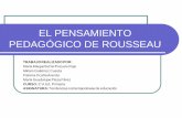 EL PENSAMIENTO PEDAGÓGICO DE ROUSSEAU