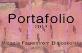 Portafolio 2013 - Micaela Fagerström