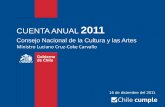 Consejo Nacional de la Cultura y las Artes - Cuenta anual 2011