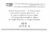 Ejecución iii cuatrimistre y liquidación 2013