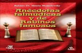 Anécdotas talmúdicas y de rabinos famosos. Por Rab. Simón Moguilevsky