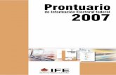 Prontuario de Información Electoral 2007 (IFE)