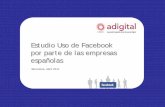 Estudio del uso de Facebook en las empresas en España 2011