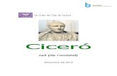 Guia de lectura: Ciceró