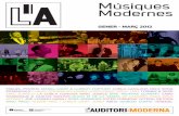 Fulletó Temporada Músiques Modernes Gener-Març 2012