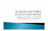 Club de Lectores del IES Julio Caro Baroja. Pamplona