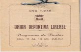Programa de Feria de la Union Deportiva en 1948
