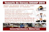 Temario general de cursos sicaap 2014