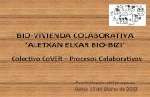 Presentación proyecto vivienda colaborativa (cohousing) en Aletxa