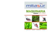 Catalogo de Millasur 2011 - 2012 , maquinaria para bosque y jardin