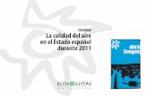 Informe de la calidad del aire en España 2011