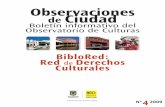 Boletin No. 4 BibloRed: Red de Derechos Culturales
