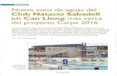 Nueva zona de aguas del Club Natació Sabadell