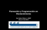 Memorias Conferencia de Planeación y Programación en Mantenimiento - FIM - 12/Mar/2013