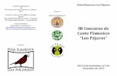 Bases III Concurso de Cante Flamenco "Los Pájaros"