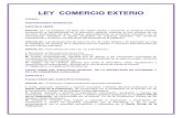 LEY COMERCIO EXTERIOR