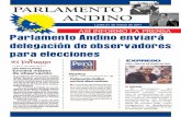 Parlamento Andino enviará delegación de observadores