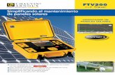 FTV 200, I-V Tracer: Verificador de Paneles Solares