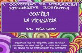 IV CONCURSO DE LITERARURA HIPERBREVE CONTRA LA VIOLENCIA DE GÉNERO