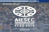 AIESEC Iberoamerican Leadership Congress Reporte Final (Externo) Peru 2010