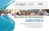 Boletín de Actividades AMUPREV No. 15, Julio-Septiembre 2013.