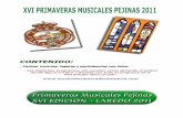 XVI PRIMAVERAS MUSICALES PEJINAS 2011